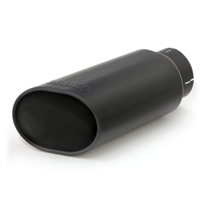 Banks Power 52927 - GBE52927 - Banks Power Tailpipe Tip Kit - SS Obround Slash Cut - Black - 4in Tube - 5in X 6in X 14in - Shipped in Europe - Tuningsupply.com