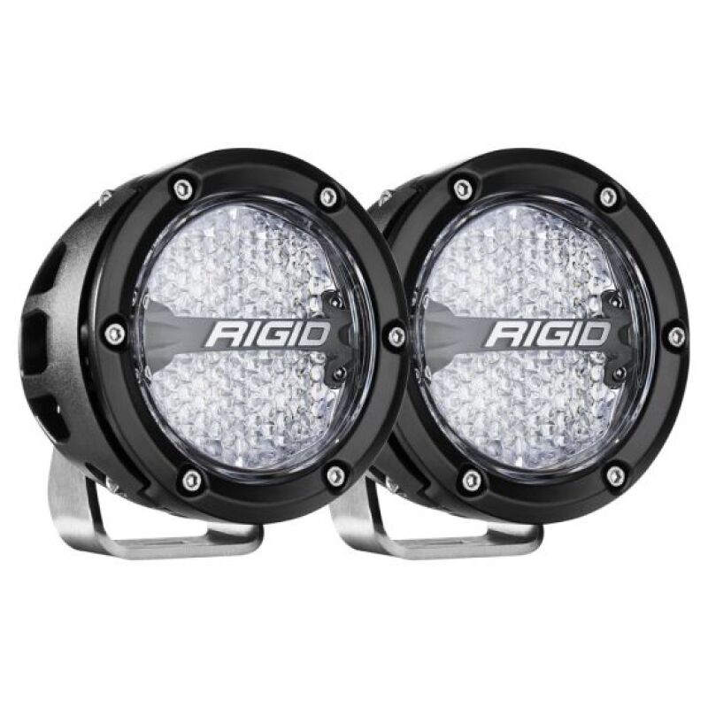 Rigid Industries 36400 - RIG36400 - Rigid Industries 360-Series 4in LED Off-Road Diffused Beam - RGBW Backlight (Pair) - Shipped in Europe - Tuningsupply.com
