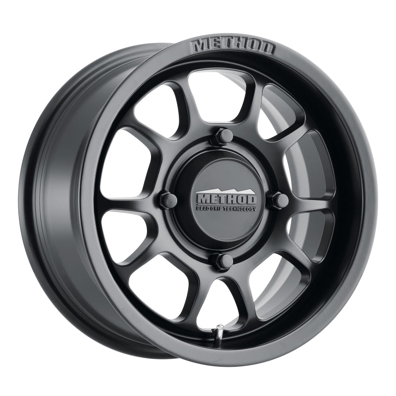 Method Wheels MR40957047543 - MRWMR40957047543 - Method MR409 Bead Grip 15x7 / 4+3/13mm Offset / 4x136 / 106.25mm CB Matte Black Wheel - Shipped in Europe - Tuningsupply.com