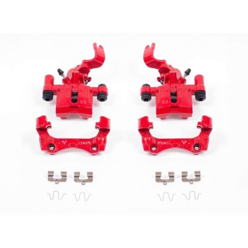PowerStop S1377A - PSBS1377A - Power Stop 94-97 Mazda Miata Rear Red Calipers w/Brackets - Pair - Shipped in Europe - Tuningsupply.com