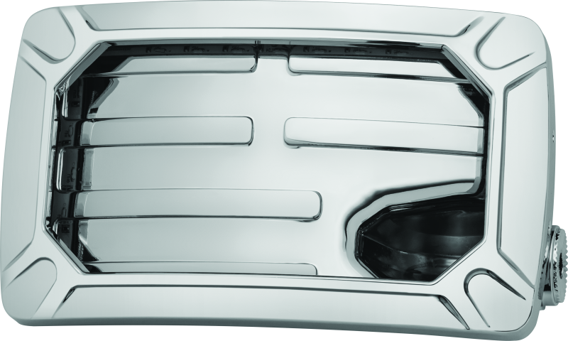 Kuryakyn 3192 - KUR3192 - Kuryakyn Nova Curved Horizontal Mount Side License Plate Holder Chrome - Shipped in Europe - Tuningsupply.com