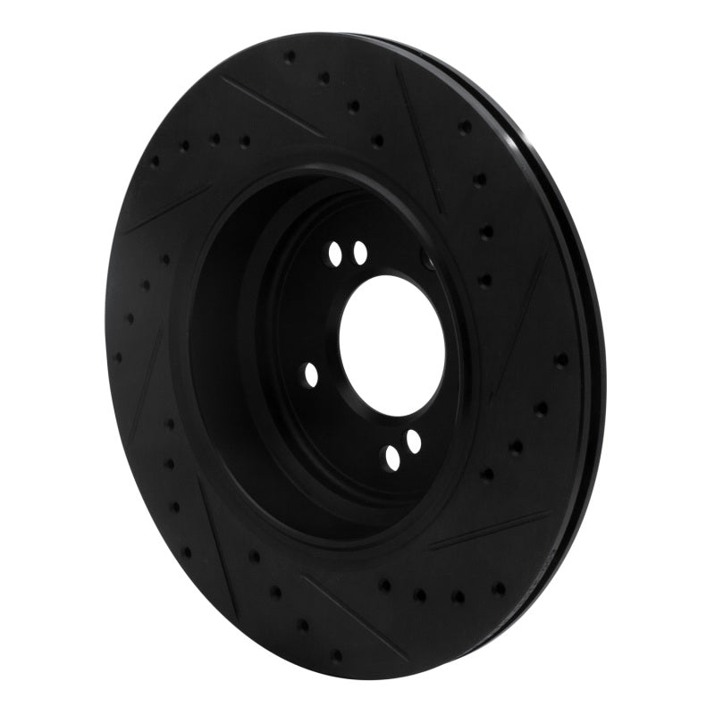 R1 Concepts 633-31050L - RNC633-31050L - R1 00-06 BMW M5 Rear Left Drilled & Slotted Black Brake Rotor - Shipped in Europe - Tuningsupply.com
