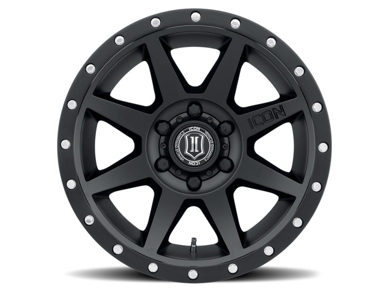 ICON 1818908350SB - ICO1818908350SB - ICON Rebound 18x9 6x5.5 0mm Offset 5in BS 106.1mm Bore Satin Black Wheel - Shipped in Europe - Tuningsupply.com