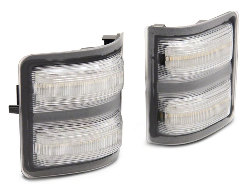 Raxiom SD18246 - RAXSD18246 - Raxiom 11-16 Ford F-250/F-350 Super Duty Axial Series LED Switchback Side Mirror Marker Lamps- Clear - Shipped in Europe - Tuningsupply.com