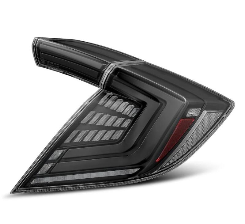 AlphaRex 676000 - ARX676000 - AlphaRex 16-21 Honda Civic Hatchback/ Type-R FK8 Nova-Series LED Tail Lights (Pair) - Alpha Black - Shipped in Europe - Tuningsupply.com