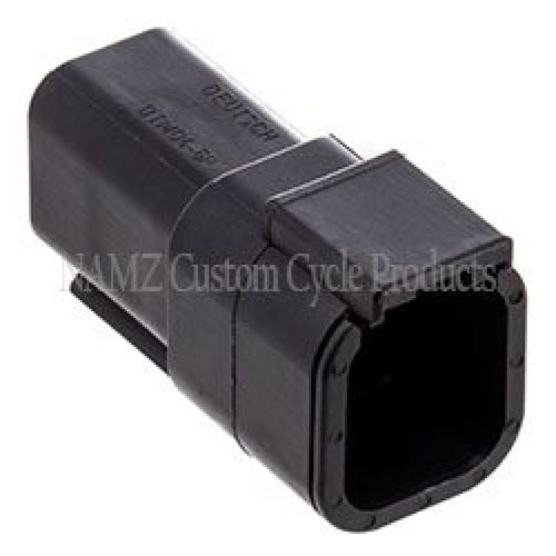NAMZ MDR-6B - NAMMDR-6B - NAMZ Deutsch DTM 6-Position Receptacle w/6 Stamped Terminals & Wedgelock - Black (HD 74106-98BK) - Shipped in Europe - Tuningsupply.com