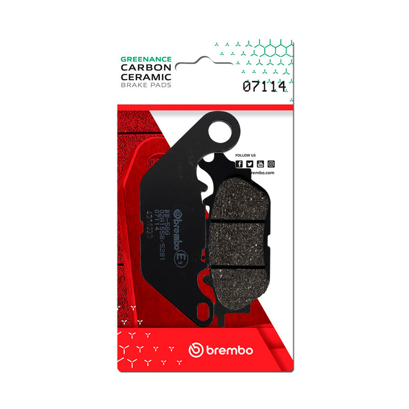 Brembo OE 07114 - BRE07114 - Brembo OE Yamaha DElight Carbon Ceramic Brake Pad - Front - Shipped in Europe - Tuningsupply.com
