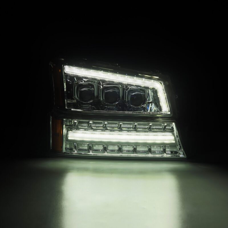 AlphaRex 880255 - ARX880255 - AlphaRex 03-06 Chevy Silverado 1500/2500HD/3500HD/Avalanche Chrome NOVA LED Proj Headlights - Shipped in Europe - Tuningsupply.com