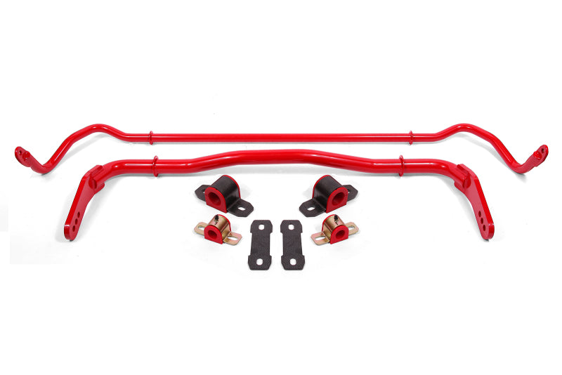 BMR Suspension SB113R - BMRSB113R - BMR 08-19 Dodge Challenger Front/Rear Hollow 38mm/25mm Sway Bar Kit w/ Bushings - Red - Shipped in Europe - Tuningsupply.com