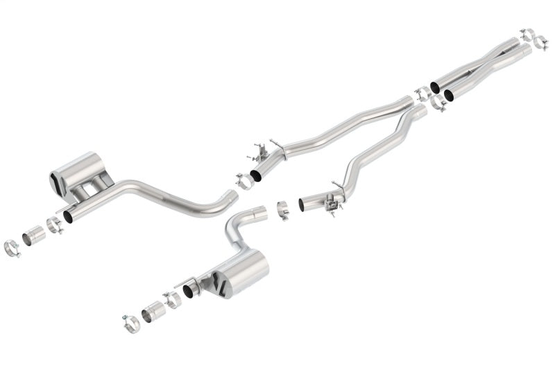 Borla 140648 - BOR140648 - Borla 15-16 Dodge Challenger Hellcat 6.2L V8 ATAK w/ Valve Simulator CB Exhaust Factory Valance - Shipped in Europe - Tuningsupply.com