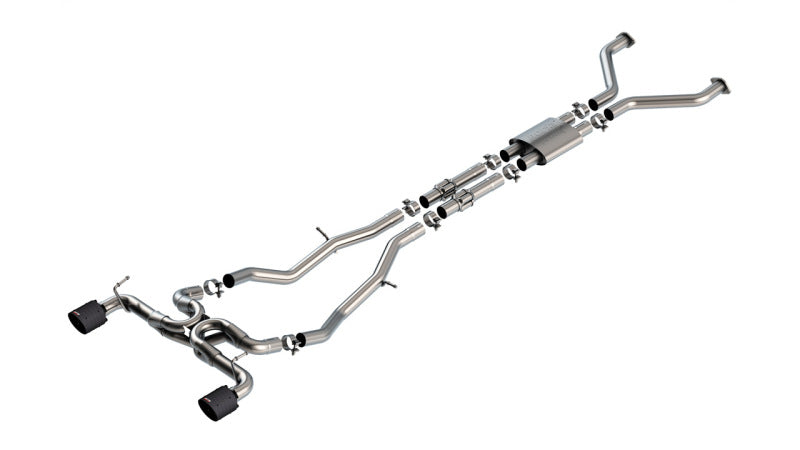 Borla 140930CFBA - BOR140930CFBA - Borla 22-24 Nissan Z 2.5in ATAK Cat Back Exhaust 4.5in Tip - Carbon Fiber Black Anodized - Shipped in Europe - Tuningsupply.com