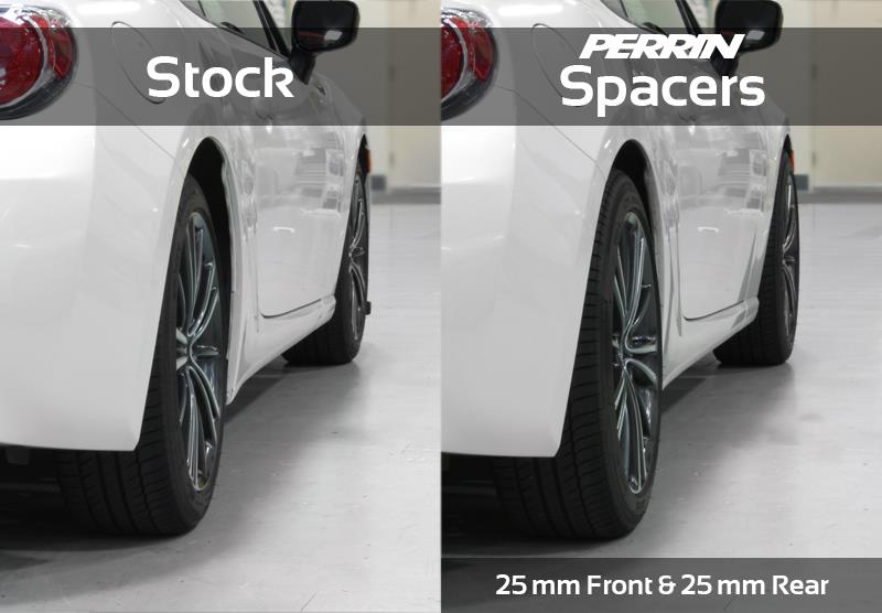 Perrin Performance PSP-WHL-026BK - PERPSP-WHL-026BK - PERRIN 02-14 Subaru WRX / 2004 STI / 13-25 BRZ & Toyota GR86 25mm Wheel Spacers 5x100 56mm CB - Pair - Shipped in Europe - Tuningsupply.com