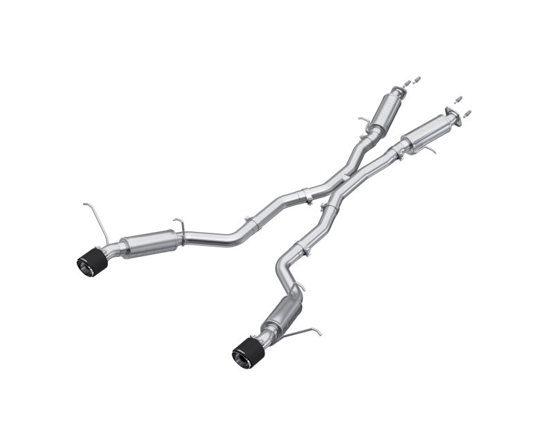 MBRP PS55253CF - MBRPS55253CF - MBRP 2012+ Jeep Grand Cherokee SRT 6.4L 3in Dual Rear Exit T304SS Catback Exhaust - CF Tips - Shipped in Europe - Tuningsupply.com