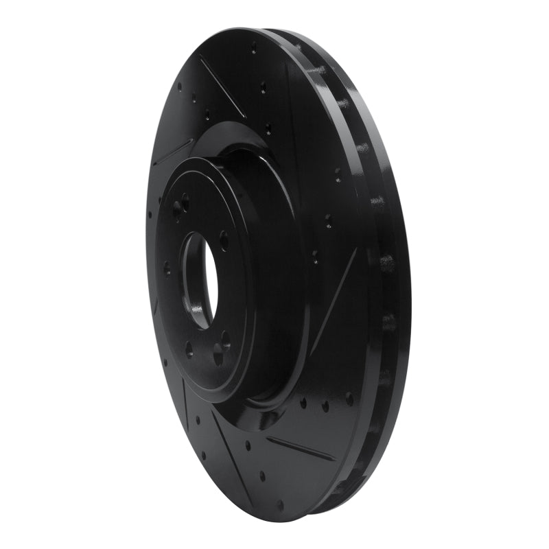 R1 Concepts 633-21038R - RNC633-21038R - R1 18-22 Genesis G70 Front Right Drilled & Slotted Black Brake Rotor - Shipped in Europe - Tuningsupply.com