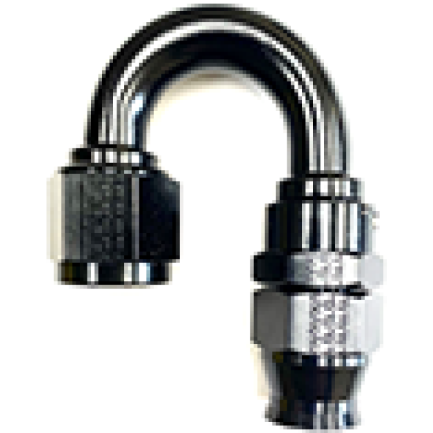 Fragola 681810-BL - FRA681810-BL - Fragola -10AN Real Street x 180 Degree Hose End Black For PTFE Hose - Shipped in Europe - Tuningsupply.com