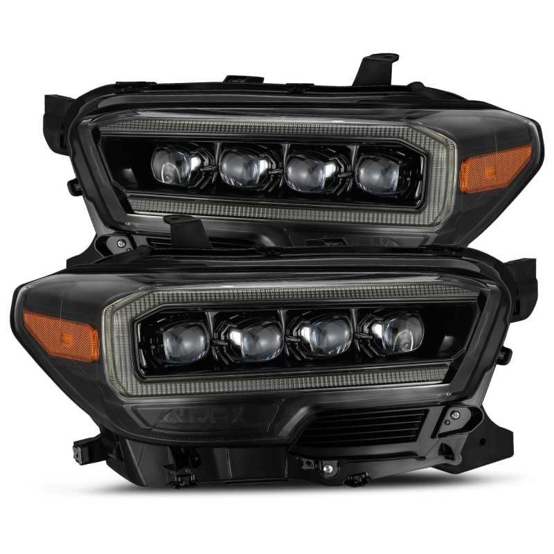 AlphaRex 880705 - ARX880705 - AlphaRex 16-20 Toyota Tacoma NOVA LED Projector Headlight Plank Style Alpha Black w/Activation Light - Shipped in Europe - Tuningsupply.com