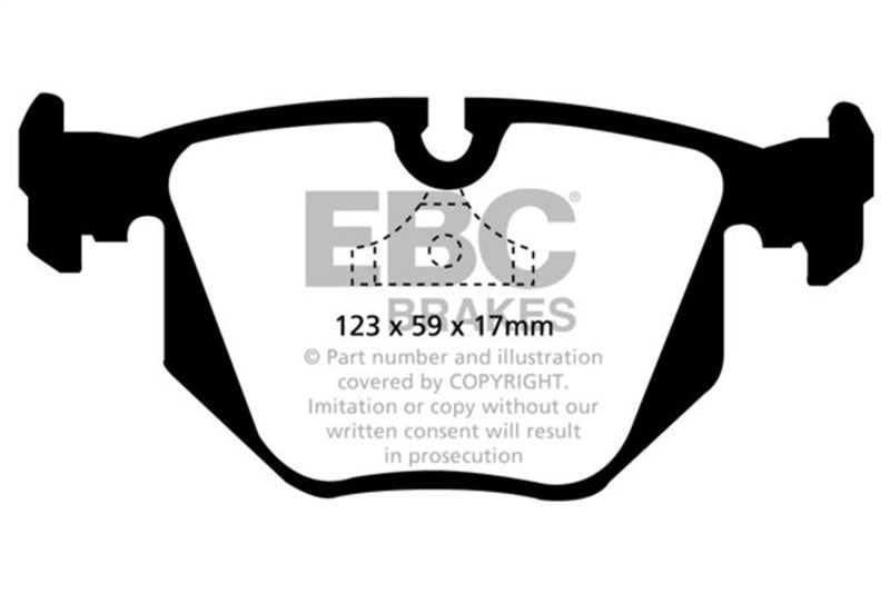 EBC DP3871C - EBCDP3871C - EBC 94-99 BMW M5 3.8 (E34) Redstuff Rear Brake Pads - Shipped in Europe - Tuningsupply.com