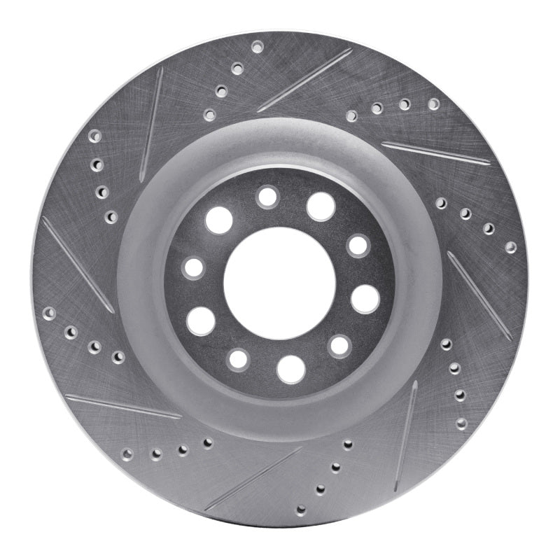 R1 Concepts 631-16013L - RNC631-16013L - R1 2017-2025 Alfa Romeo Stelvio Rear Left Drilled & Slotted Silver Brake Rotor - Shipped in Europe - Tuningsupply.com