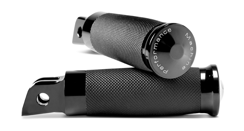 Performance Machine 0035-1237M-B - PFM0035-1237M-B - Performance Machine Footpegs Contour Passenger - Black Ano - Shipped in Europe - Tuningsupply.com