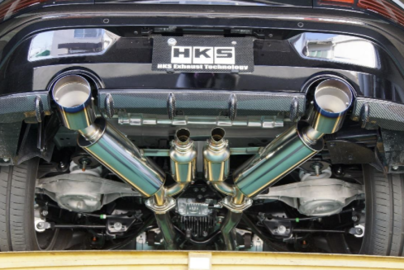 HKS - HKS31014-KN002 - HKS FULL DUAL MUFFLER RZ34 VR30DDTT - Shipped in Europe - Tuningsupply.com