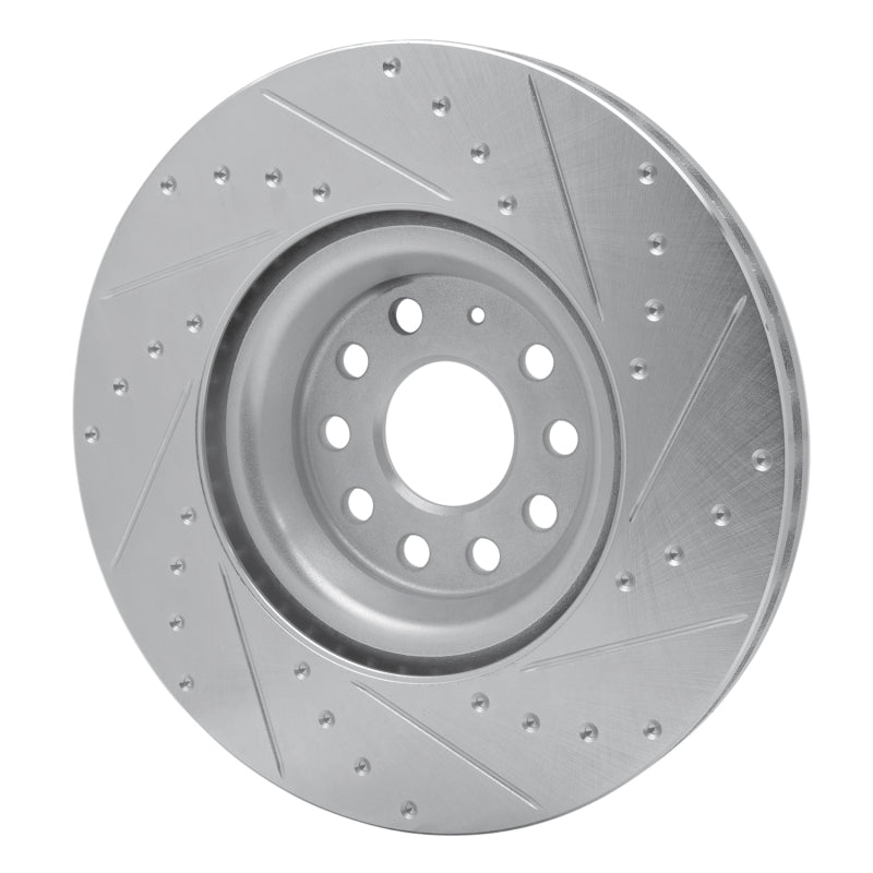 R1 Concepts 631-74034L - RNC631-74034L - R1 2012-2025 Audi S3 (USA/Canada) Front Left Drilled & Slotted Silver Brake Rotor - Shipped in Europe - Tuningsupply.com