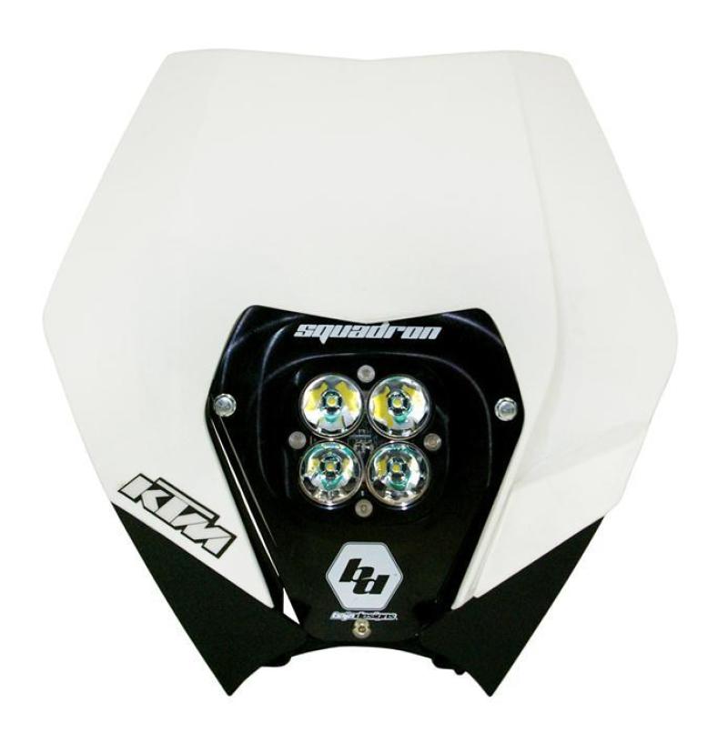 Baja Designs 557061 - BAJ557061 - Baja Designs 08-13 KTM Headlight Kit DC w/ Headlight Shell White Squadron Sport - Shipped in Europe - Tuningsupply.com