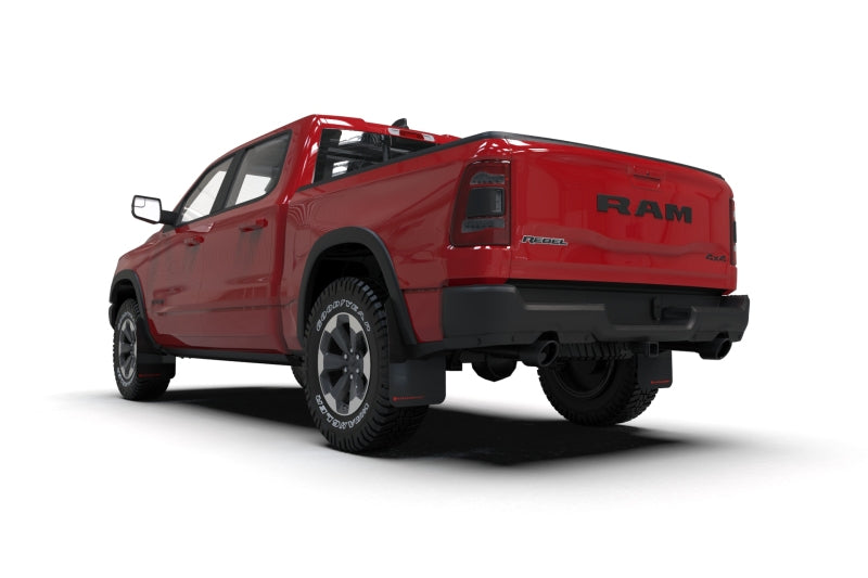 Rally Armor MF98-UR-BLK-RD - RALMF98-UR-BLK-RD - Rally Armor 19-25 Dodge Ram 1500 Rebel Black UR Mud Flap w/Red Logo - Shipped in Europe - Tuningsupply.com