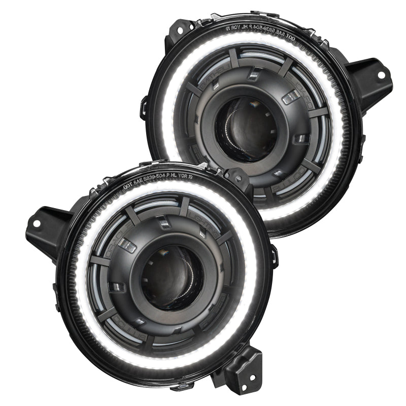 ORACLE Lighting 5839-504-B - ORL5839-504-B - Oracle Oculus Bi-LED Projector Headlights for Jeep JL/Gladiator JT - w/ Simple Controller - Shipped in Europe - Tuningsupply.com