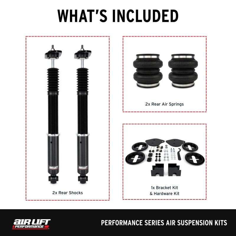 Air Lift 76517 - ALF76517 - Air Lift 11-23 Dodge Charger / 15-23 Dodge Challenger Performance Rear Kit - Shipped in Europe - Tuningsupply.com