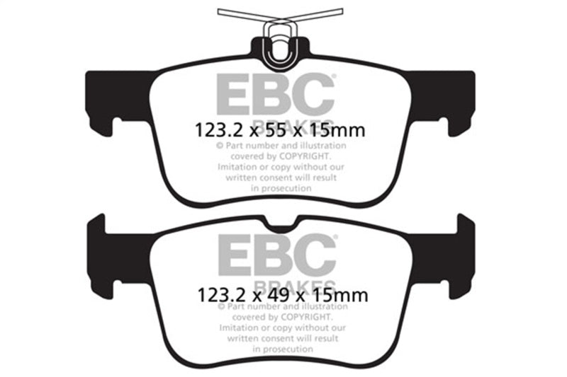 EBC DP42160R - EBCDP42160R - EBC 13+ Ford Fusion 1.6 Turbo Yellowstuff Rear Brake Pads - Shipped in Europe - Tuningsupply.com