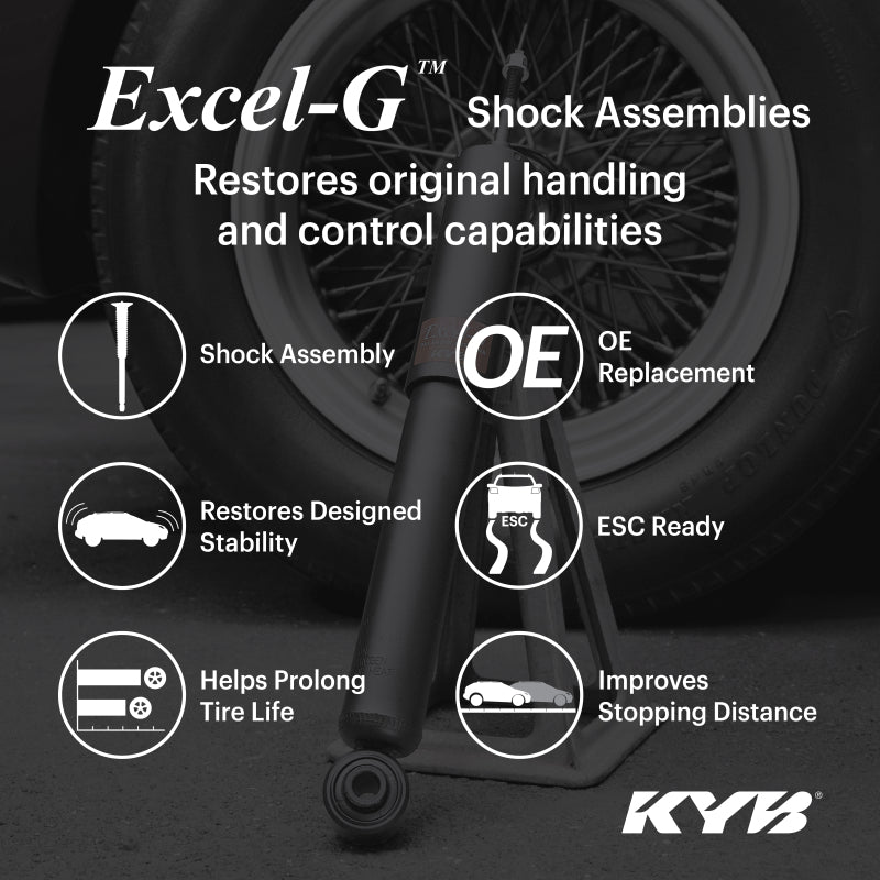 KYB SA1018 - KYBSA1018 - KYB 13-19 Cadillac ATS (Exc. Elect. Susp.) Excel-G Shock Assembly - Rear Right - Shipped in Europe - Tuningsupply.com