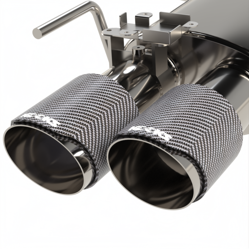 Kooks Headers 11514570 - KSH11514570 - Kooks 18-24 Ford Mustang GT 5.0 3in. Valved Touring Cat-Back Exhaust - Carbon Tips - Shipped in Europe - Tuningsupply.com