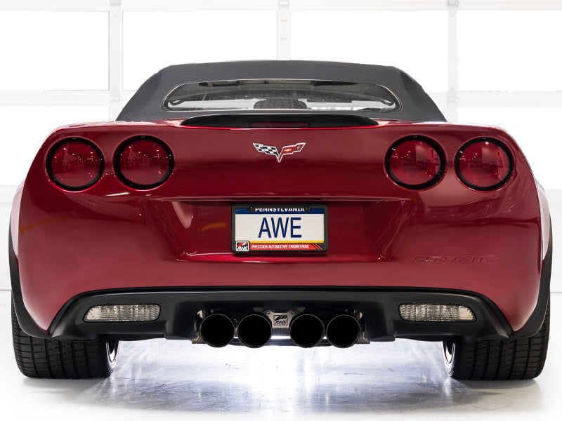 AWE Tuning 3020-43662 - AWE3020-43662 - AWE Tuning 09-13 Chevrolet Corvette 6.2L Track Edition Axle-Back Exhaust w/ Diamond Black Tips - Shipped in Europe - Tuningsupply.com