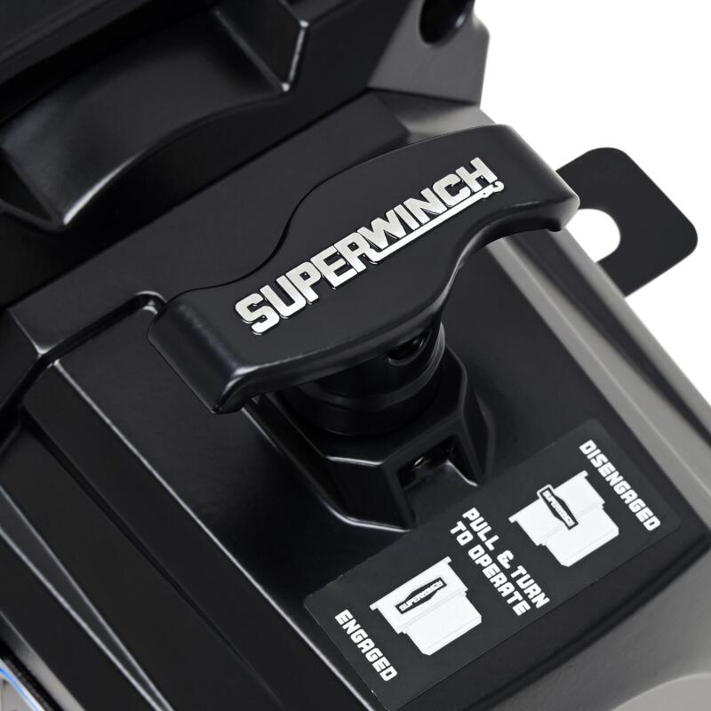 Superwinch 1710204 - SUW1710204 - Superwinch 10000 LBS 12V DC 3/8in x 80ft Synthetic Rope SX10SR Winch - Semi Gloss Black - Shipped in Europe - Tuningsupply.com