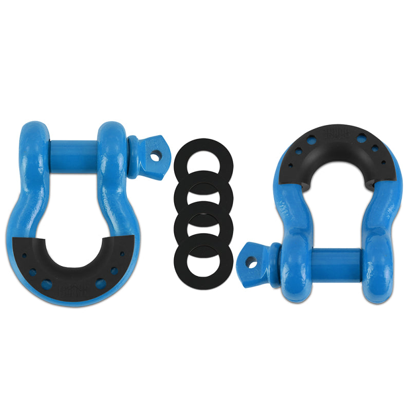 Borne Off-Road - BRNBNDR-BL - Borne Off-Road Borne D-Ring Shackle Set Blue - Shipped in Europe - Tuningsupply.com