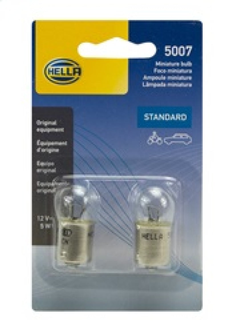 Hella LA5007TB - HELLA5007TB - Hella Bulb 5007 12V 5W Ba15S B6 (2) - Shipped in Europe - Tuningsupply.com