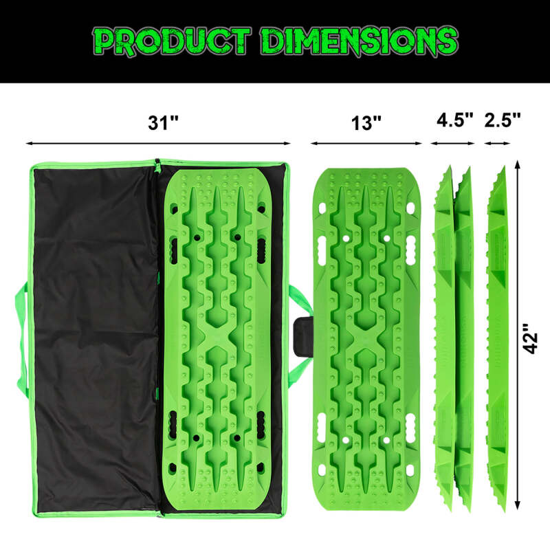 Rhino USA TRACBOARDS-GRN - RSATRACBOARDS-GRN - Rhino USA Recovery Traction Boards - Green (Pair) - Shipped in Europe - Tuningsupply.com