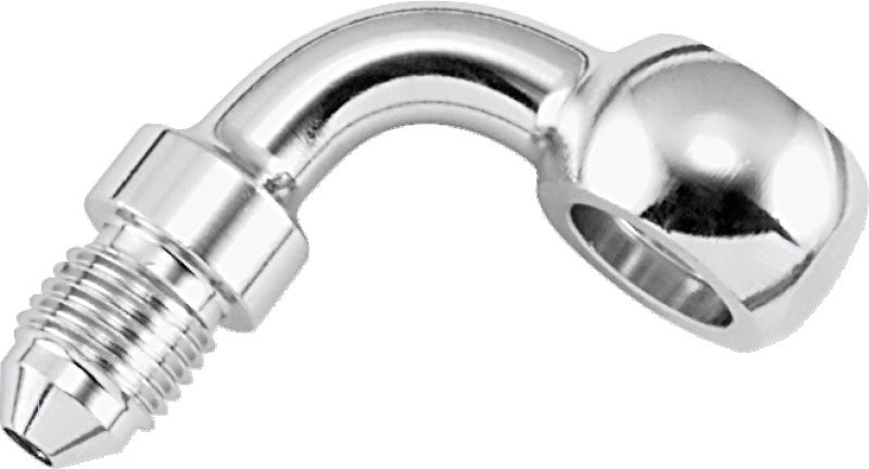 TwinPower 035959 - TWP035959 - Twin Power Stainless Brake Fitting 3/8 Inch X AN3 90 Degree Banjo Adaptor - Shipped in Europe - Tuningsupply.com