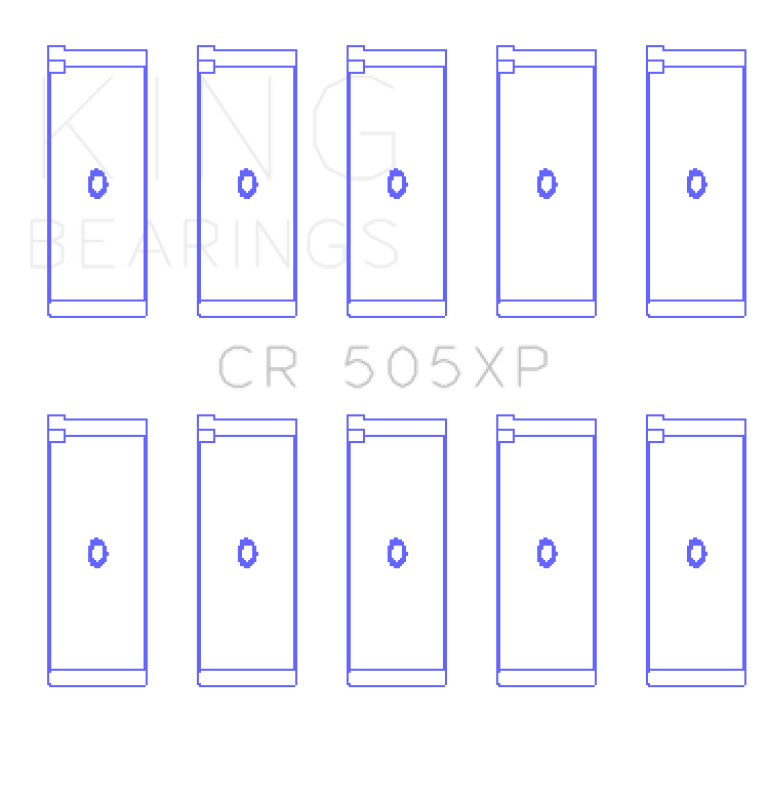 King Engine Bearings GCR505XP - KINGCR505XP - King Engine Bearings Audi 2.1L/2.2L 10V/20V 5cyl Turbo (Size STD) Performance Rod Bearing Set - Shipped in Europe - Tuningsupply.com
