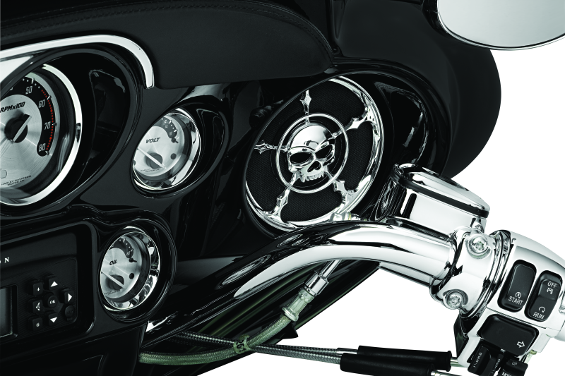 Kuryakyn 3787 - KUR3787 - Kuryakyn Zombie Speaker Grills Chrome - Shipped in Europe - Tuningsupply.com