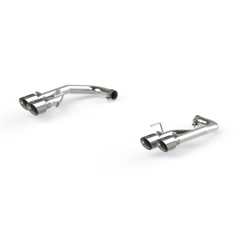 MBRP PS7211304 - MBRPS7211304 - MBRP 18-20 Ford Mustang GT 2.5in T304 Non Active Dual Axle Back Exhaust System - 4in Dual Wall Tips - Shipped in Europe - Tuningsupply.com