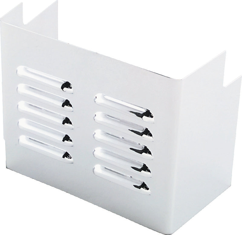 Bikers Choice 490071 - BKC490071 - Bikers Choice 91-96 Dyna 73-85 FXE 80-86 FXWG 82-99 XL Chrome Louvered Battery Side Cover - Shipped in Europe - Tuningsupply.com