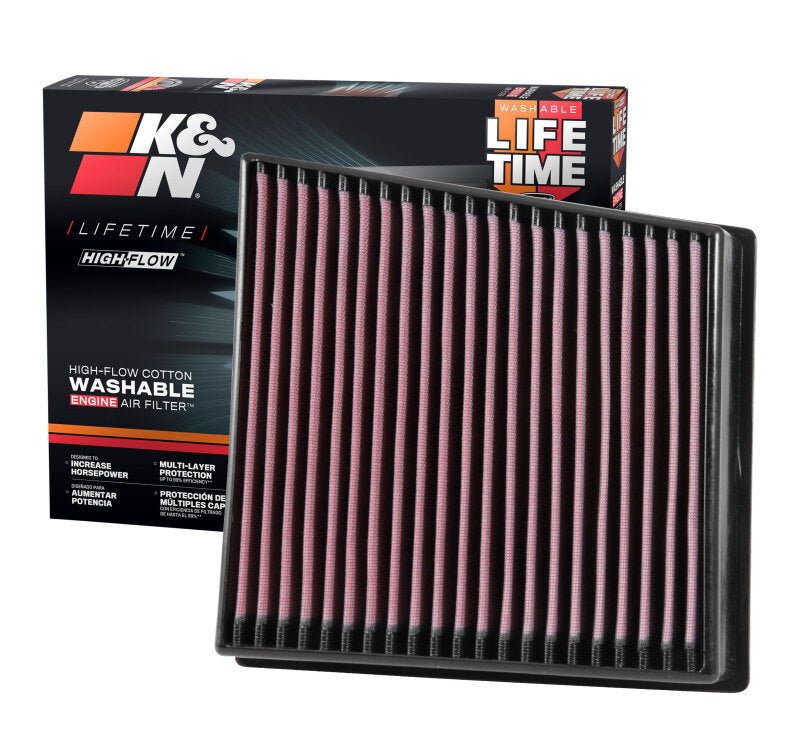 K&N Engineering 33-5065 - KNN33-5065 - K&N 2017 Chevrolet Silverado 2500HD V8-6.6L DSL Replacement Drop In Air Filter - Shipped in Europe - Tuningsupply.com