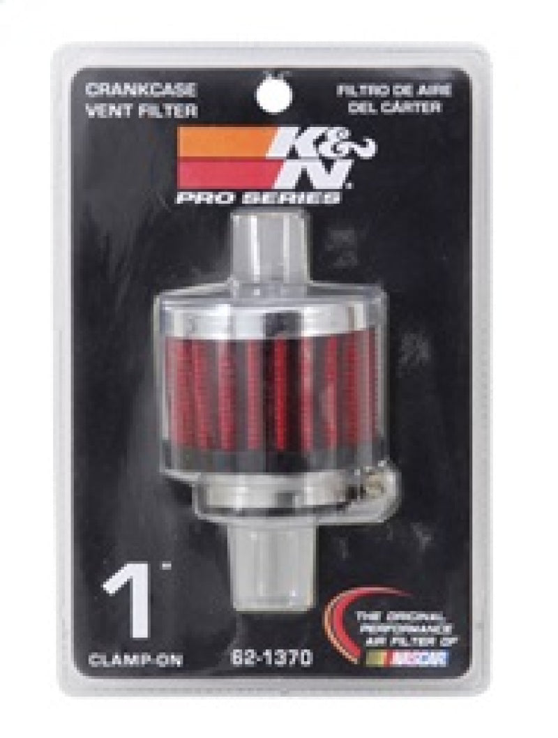 K&N Engineering 62-1370 - KNN62-1370 - K&N 1in Flange ID x 2in OD x 1.5 inch H Rubber Base Crankcase Vent Filter - Shipped in Europe - Tuningsupply.com