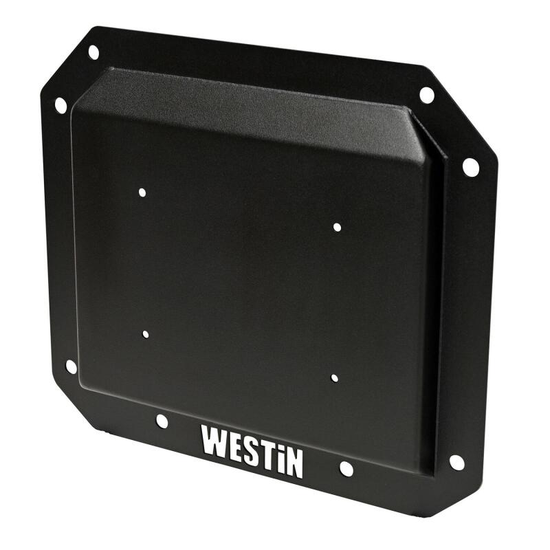 Westin 59-89055 - WES59-89055 - Westin 21-25 Ford Bronco (Excl. Sport) Spare Tire Delete Plate - Tex. Blk - Shipped in Europe - Tuningsupply.com