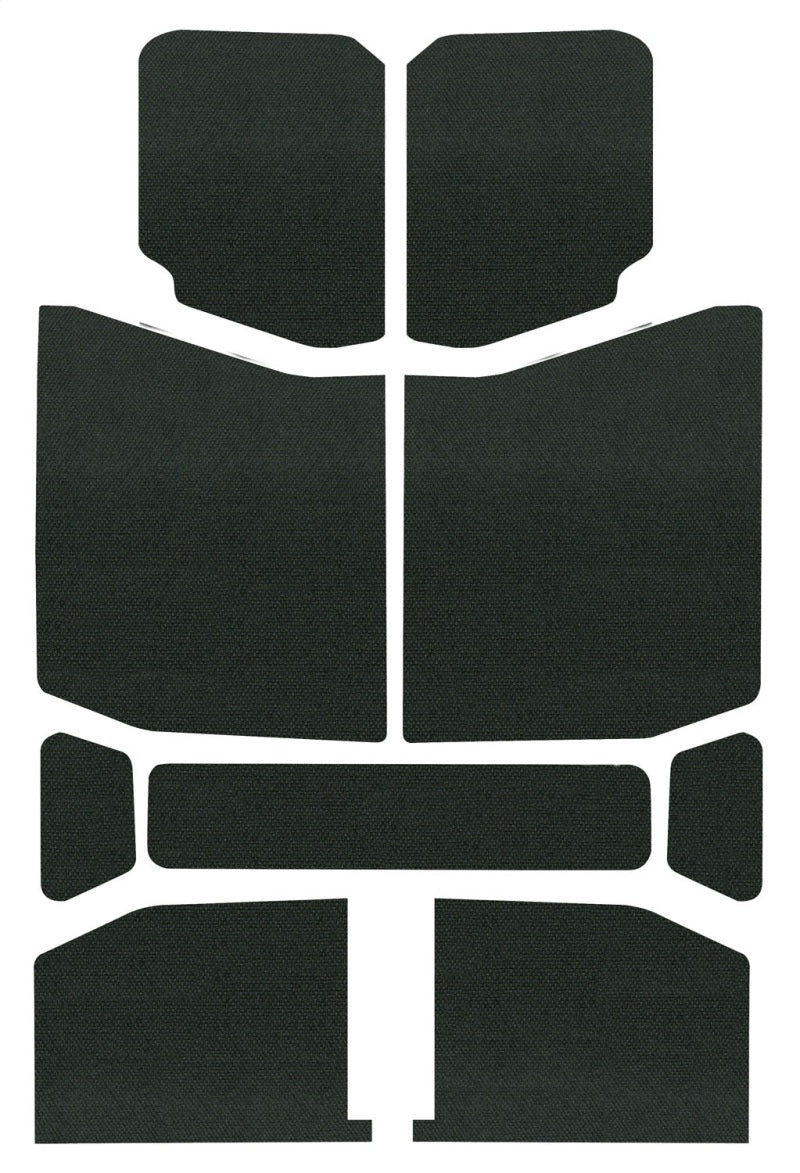 DEI 50168 - DEI50168 - DEI 18-23 Jeep Wrangler JL 4-Door Boom Mat Headliner - 9 Piece - Black - Shipped in Europe - Tuningsupply.com