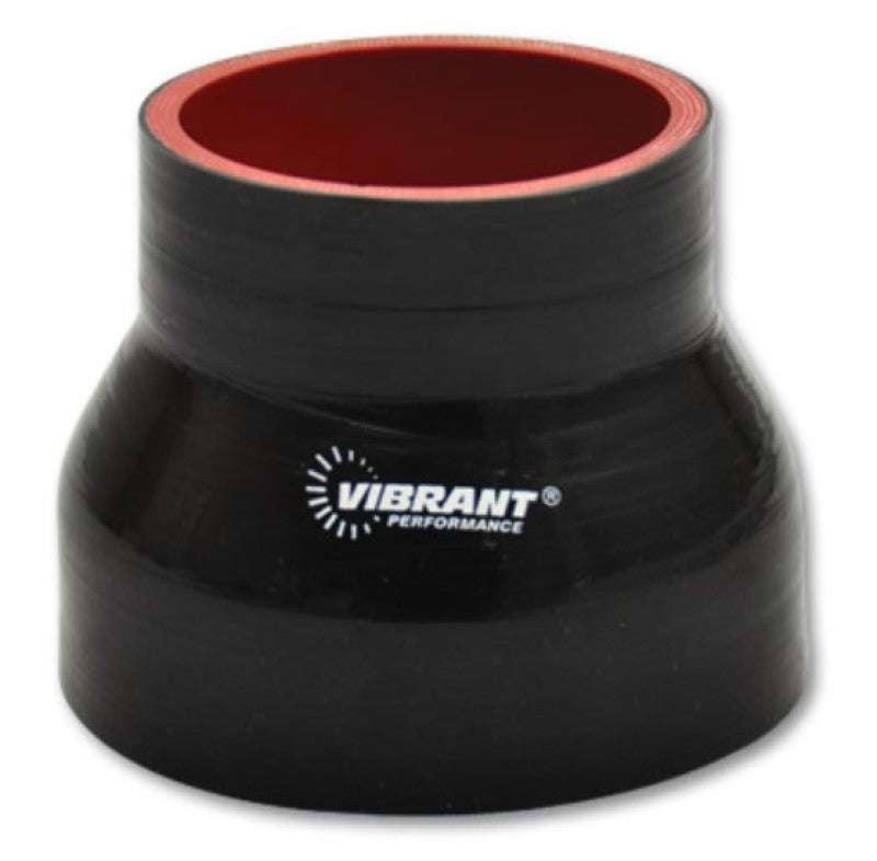 Vibrant 19744 - VIB19744 - Vibrant 4 Ply Reducer Coupling 5in x 4in x 4.5in Long (BLACK) - Shipped in Europe - Tuningsupply.com