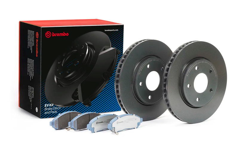 Brembo OE KT08017 - BREKT08017 - Brembo OE 2010+ Nissan Leaf (ZE0)/ Nissan NV200 /2010+ Nissan NV200 Van EV Brake Kit - Front - Shipped in Europe - Tuningsupply.com