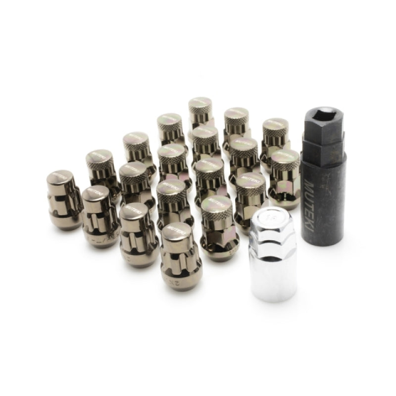 Wheel Mate 32926TP - WHM32926TP - Wheel Mate Muteki SR35 Close End Lug Nuts w/ Lock Set - Chrome 12x1.50 35mm - Shipped in Europe - Tuningsupply.com
