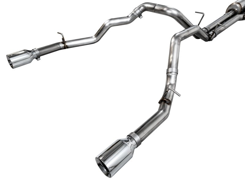 AWE Tuning 3015-32530 - AWE3015-32530 - AWE 25+ RAM 1500 3.0TT 0FG Catback Touring Exhaust - Chrome Silver Tips - Shipped in Europe - Tuningsupply.com